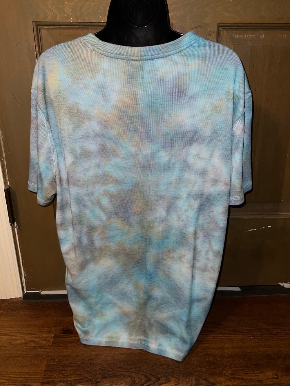 Avalanche Outdoor Tie-Dye Blue Casual Crewneck Short Sleeve Shirt Size L - Picture 6 of 7